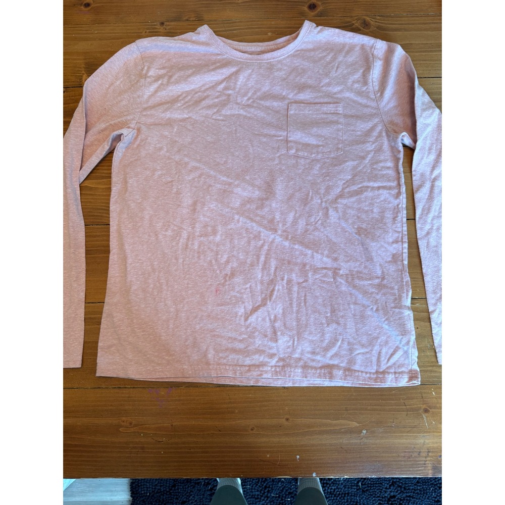 Threads 4 Thought Pink Long‎ Sleeve Pocket Tee Shirt Size 16